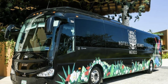 Does hotel Xcaret provide transportation from the airport